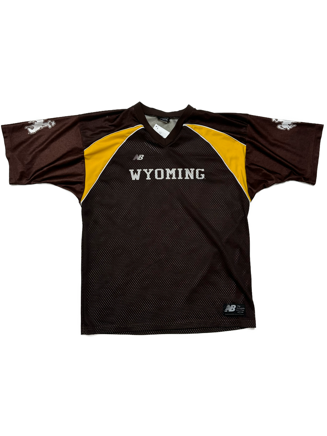 00s New Balance Wyoming Cowboys Jersey Tee - West Block Vintage