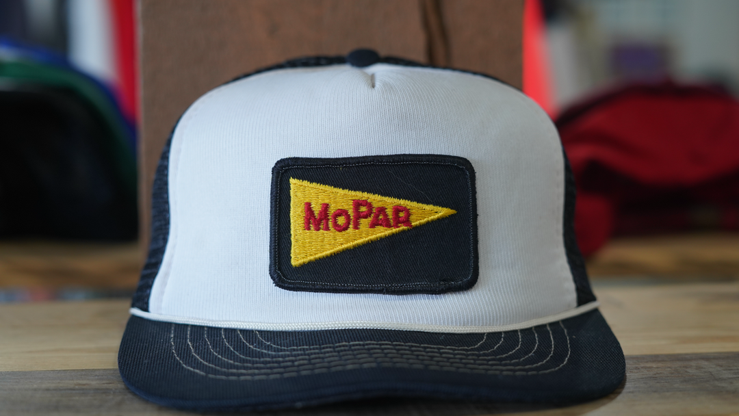 80s Vintage Trucker Patch Mesh Rope Hat - 1980s Mopar Made In The USA Cap DS - West Block Vintage