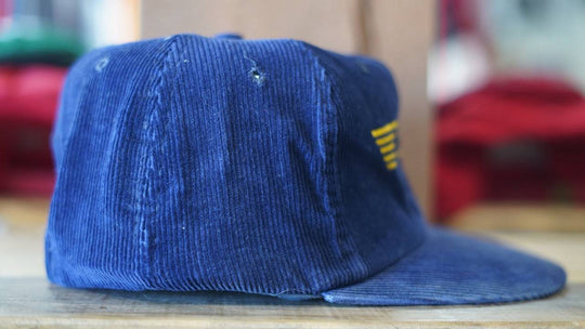 1980s Corduroy Hat - Top Gun Promo Snapback Hat - West Block Vintage