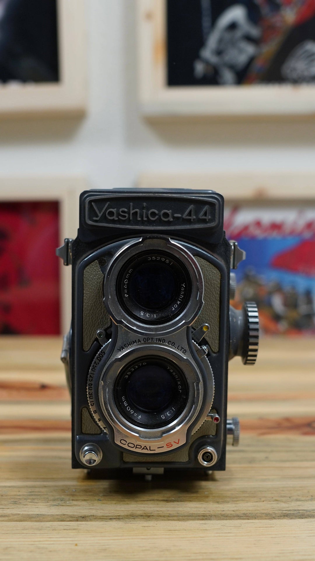 Yashica-44 4x4 TLR Film Camera w/  Yashinon 60mm f3.5 JAPAN C502 - West Block Vintage