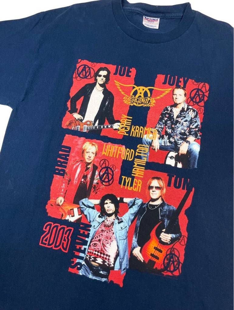 00s Tee AeroSmith Tour - West Block Vintage