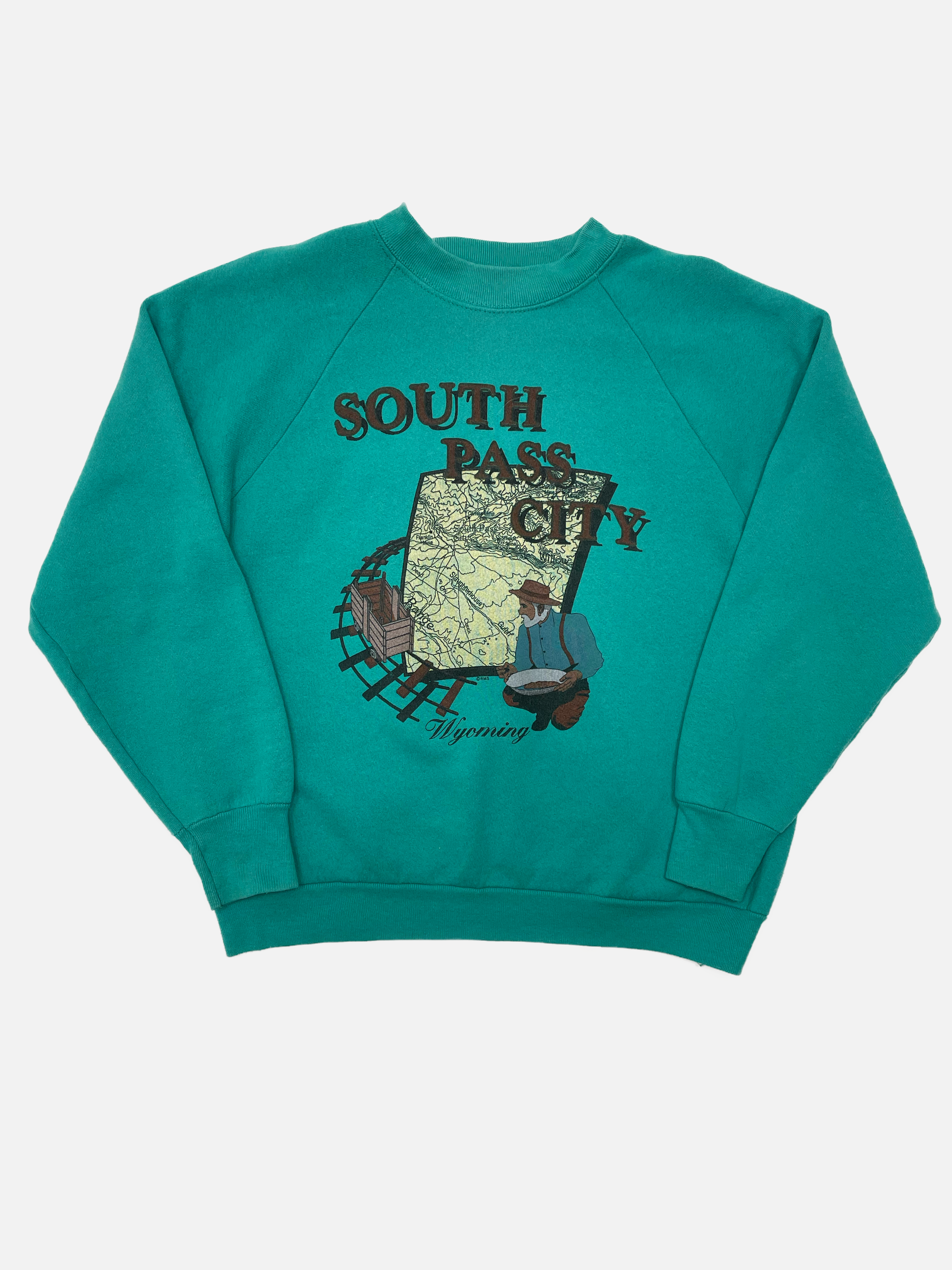 90s South Pass Wyoming Crewneck Sweatshirt - West Block Vintage