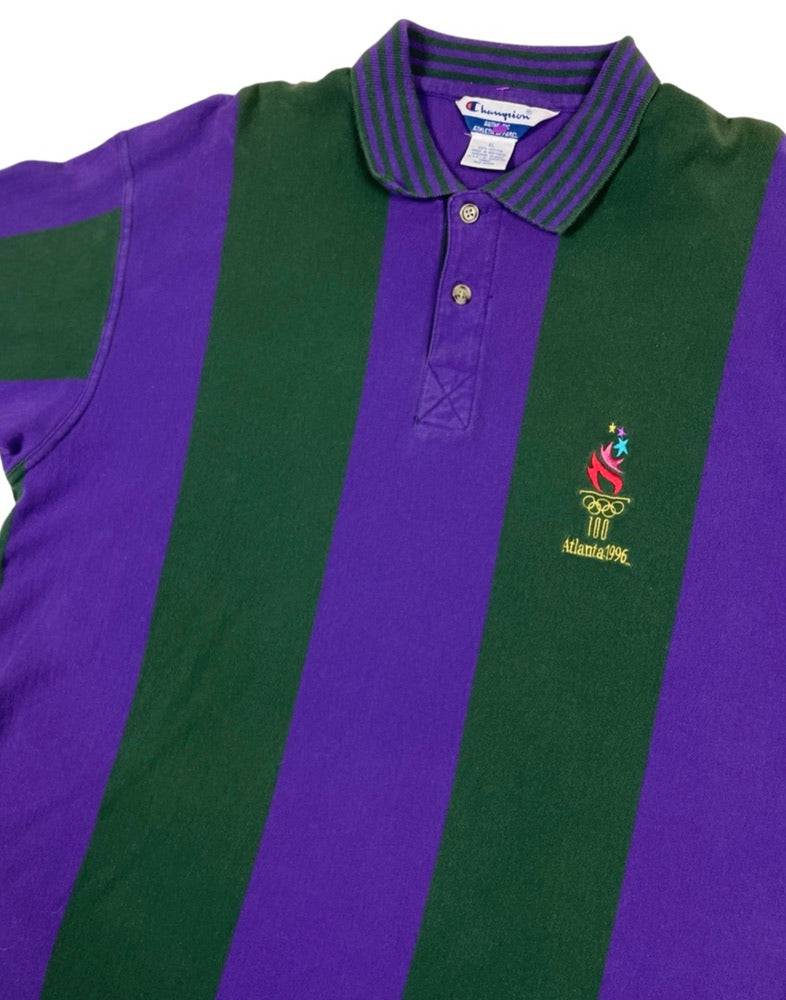 Champion 1996 Olympics Color-block Polo - West Block Vintage