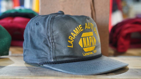 1990s Vintage Trucker Rope Hat - Napa Laramie Wyoming - West Block Vintage
