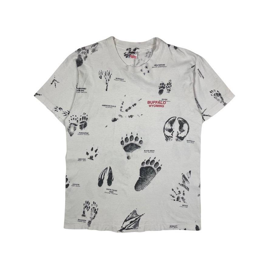 90s All Over Print Tee Buffalo Wyoming - West Block Vintage