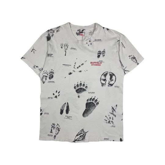 90s All Over Print Tee Buffalo Wyoming - West Block Vintage