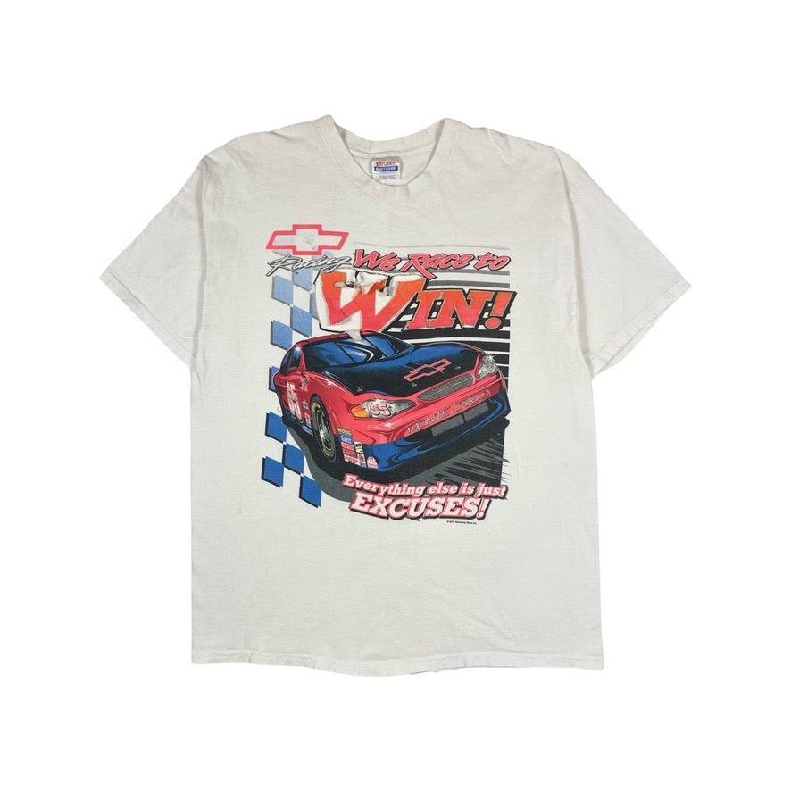 00s Fashion Thrashed Nascar Tee - West Block Vintage