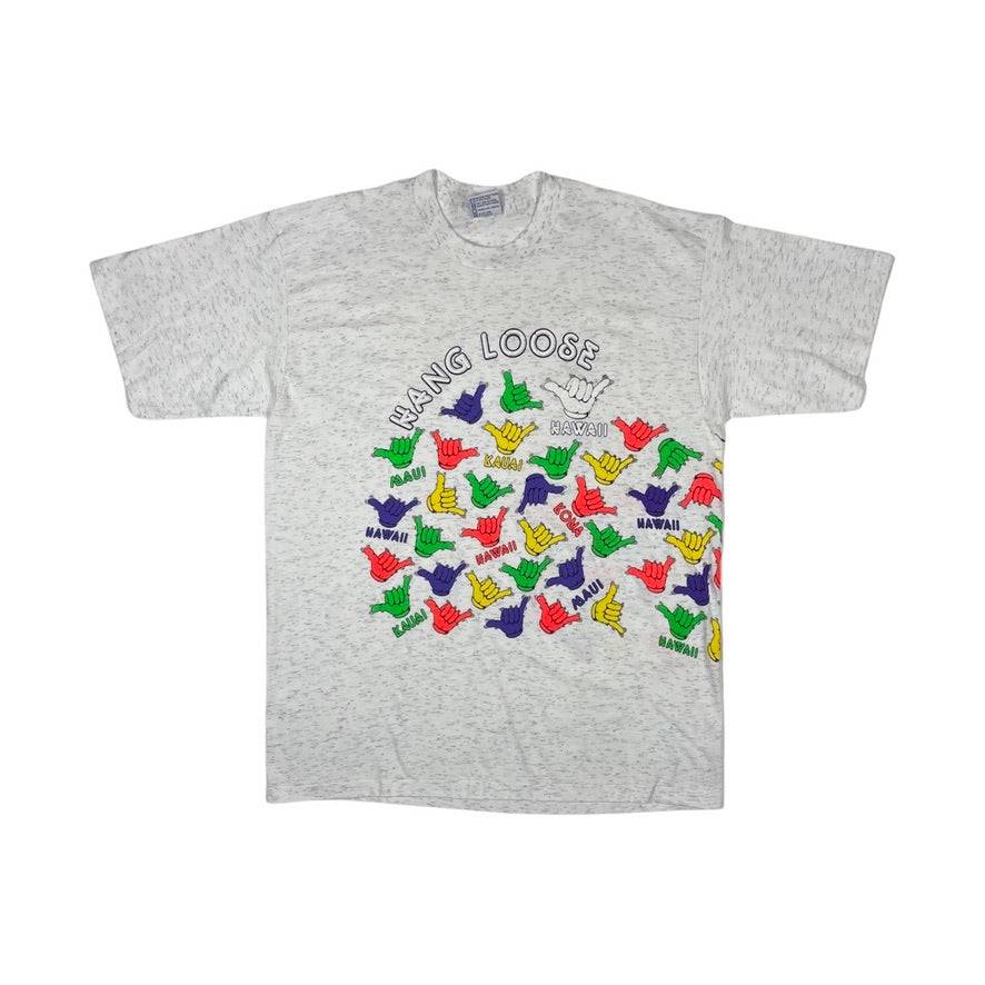 90s Dead-stock Hawaii Hang Loose Tee - West Block Vintage