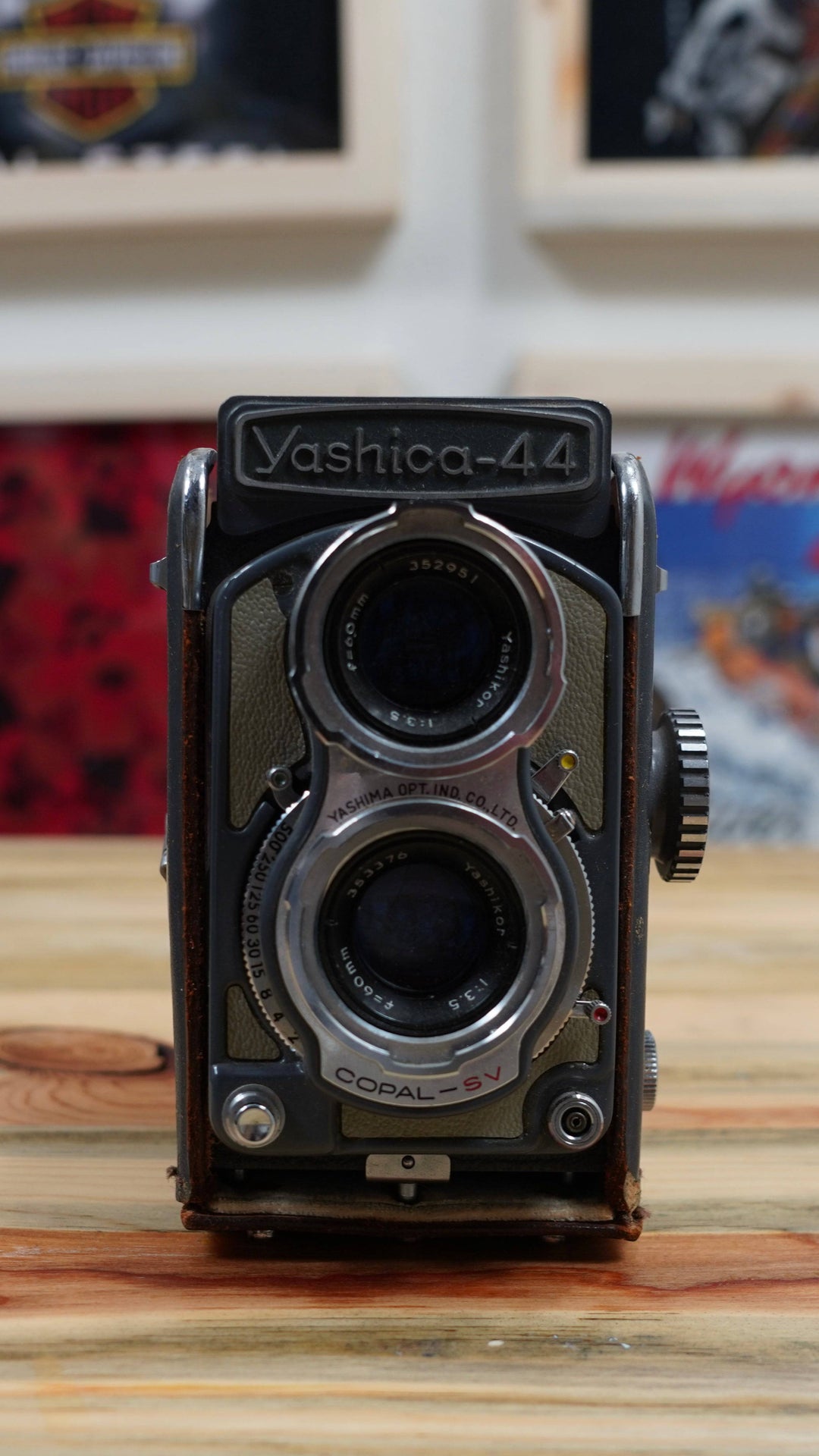 Yashica-44 4x4 TLR Film Camera w/  Yashinon 60mm f3.5 JAPAN C502 - West Block Vintage