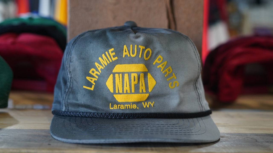 1990s Vintage Trucker Rope Hat - Napa Laramie Wyoming - West Block Vintage