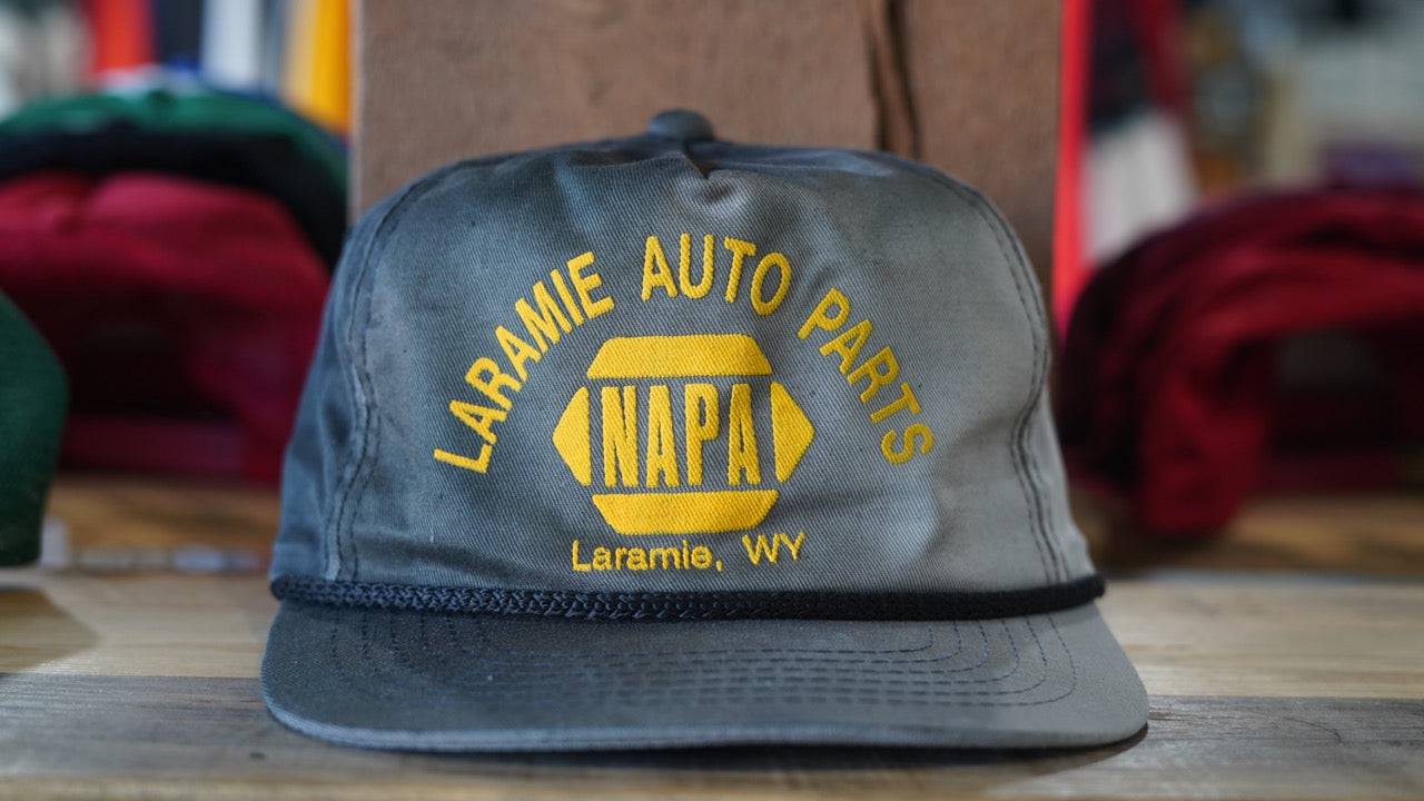 1990s Vintage Trucker Rope Hat - Napa Laramie Wyoming - West Block Vintage