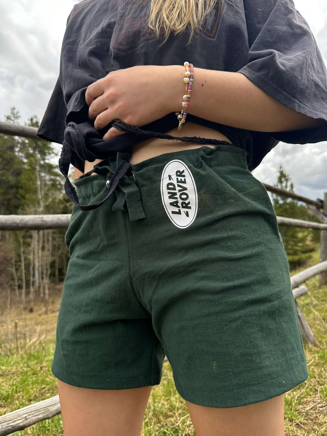 Garms Vintage Reworked Shorts-Land Rover 32s - West Block Vintage