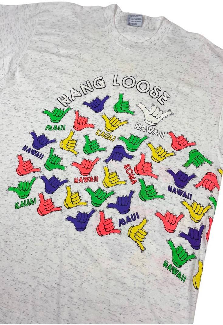 90s Dead-stock Hawaii Hang Loose Tee - West Block Vintage
