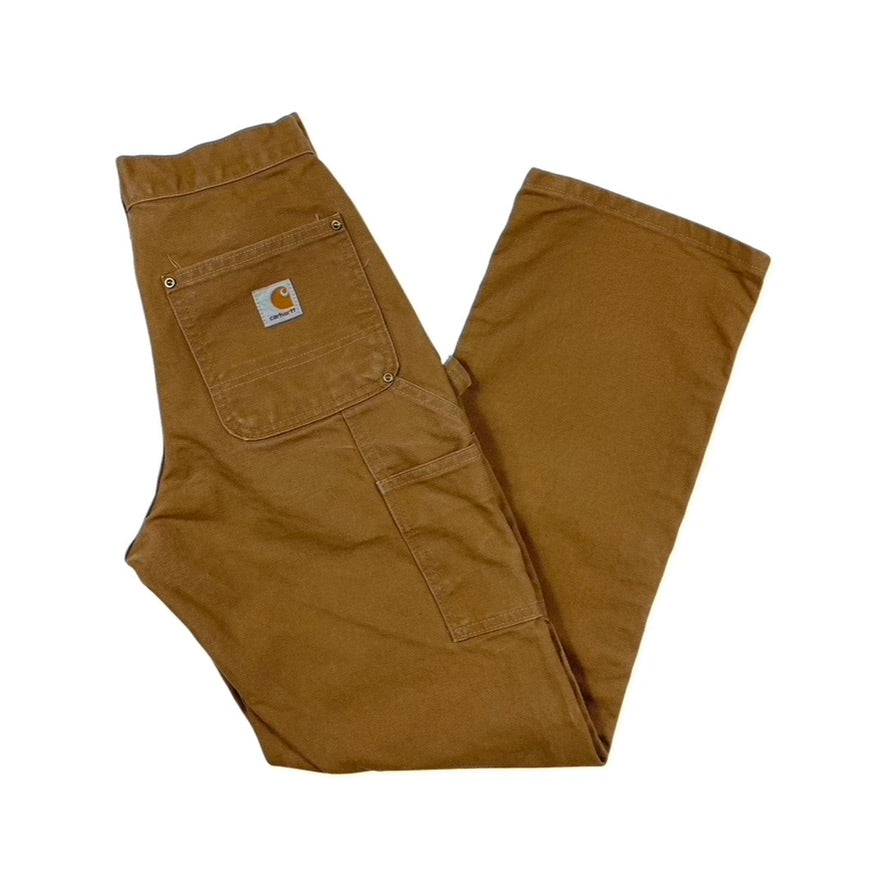 90's Carhartt Double Knee Pants Brown 28x30 - West Block Vintage
