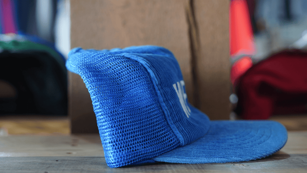 1980s Vintage Corduroy Mesh Trucker Hat - Wesco Western Hat - West Block Vintage