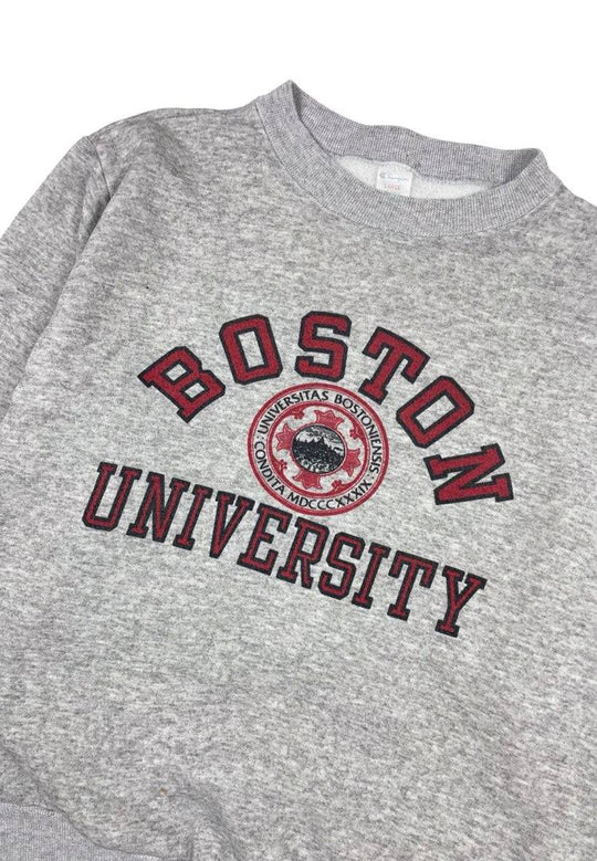80s Champion Boston University Sweatshirt - West Block Vintage
