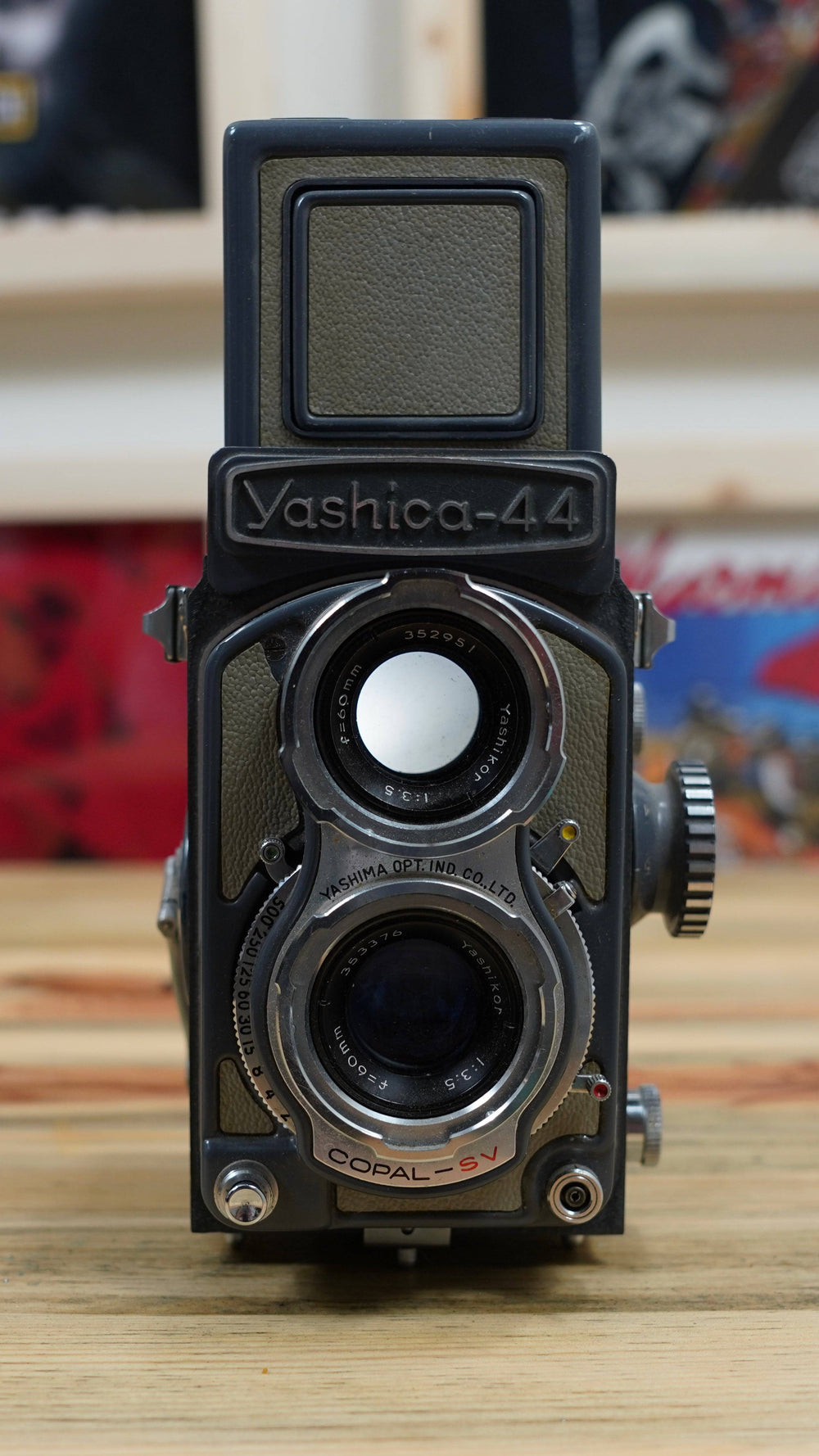 Yashica-44 4x4 TLR Film Camera w/  Yashinon 60mm f3.5 JAPAN C502 - West Block Vintage