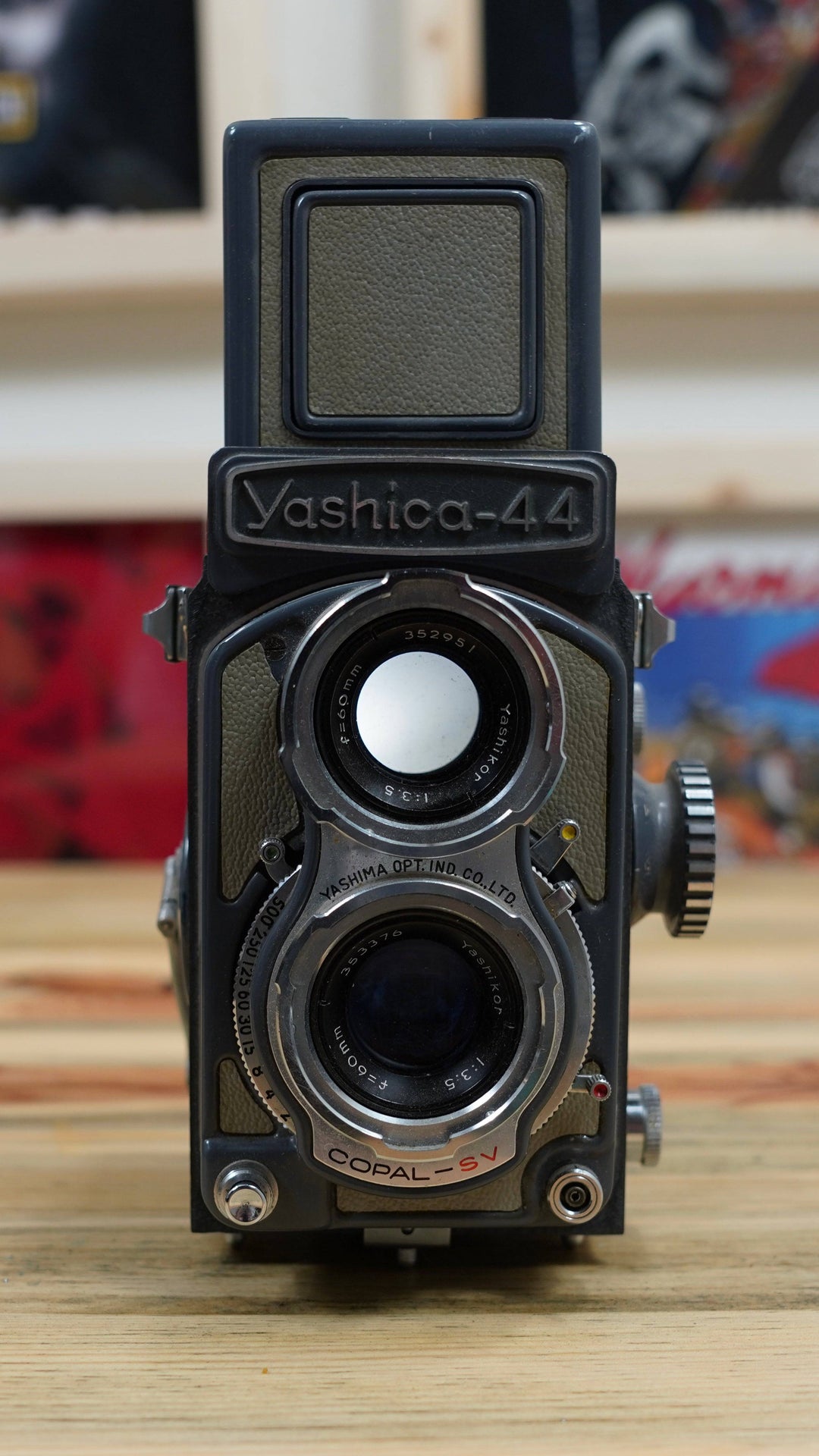 Yashica-44 4x4 TLR Film Camera w/  Yashinon 60mm f3.5 JAPAN C502 - West Block Vintage