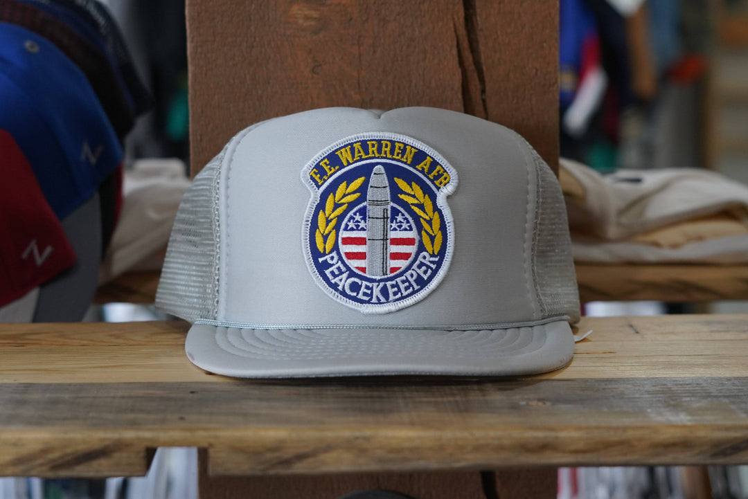 90s Wyoming F.E. Warren AFB Peackeeper Trucker - West Block Vintage