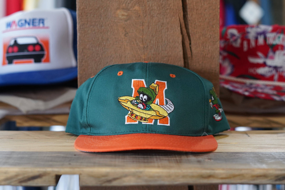 Marvin the Martian Snapback Hat Looney Tunes 1993 Embroidered - West Block Vintage