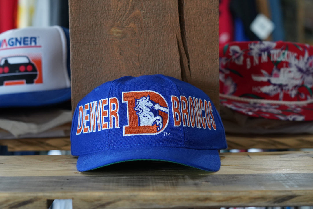 Vintage Denver Broncos Pro Line Starter Snapback NFL Hat 100% WOOL - West Block Vintage