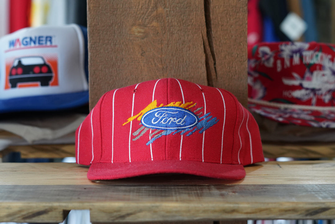 Vintage Nissin ford Truck Snapback  Pinstripes - West Block Vintage