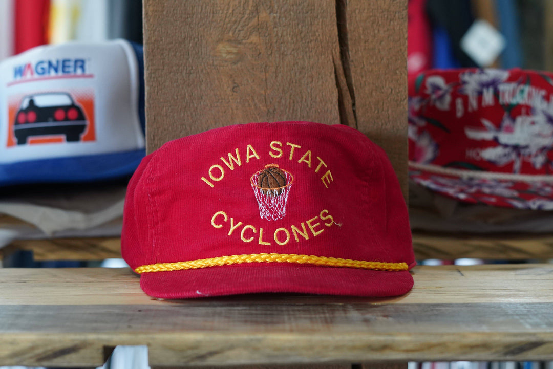 Vintage Corduroy Iowa State Cyclones Basketball - West Block Vintage