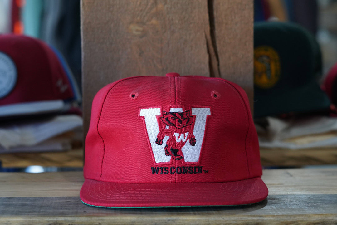 90s Dead-stock Wisconsin Badgers Snapback - West Block Vintage
