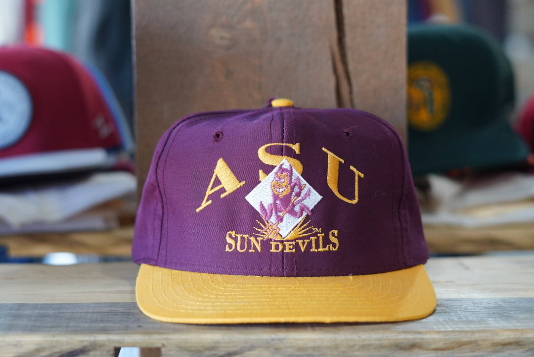 90s Dead-Stock ASU Sun Devils Snapback - West Block Vintage