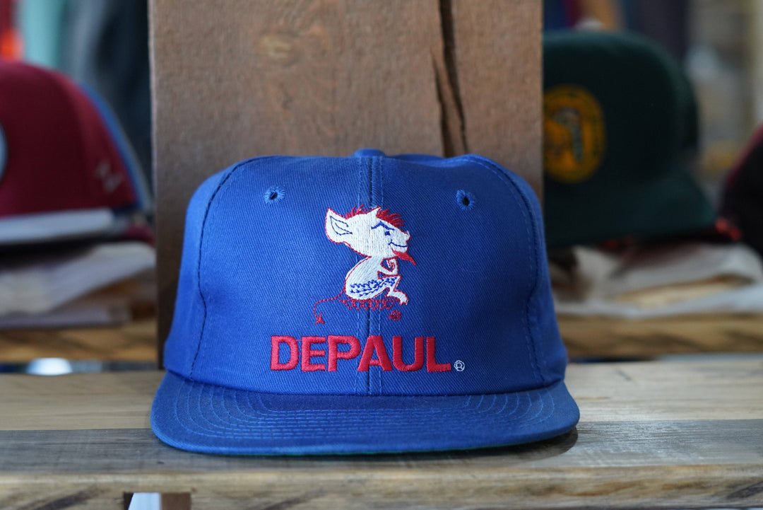 Vintage Dead-stock Twins Enterprises Depaul Snapback - West Block Vintage