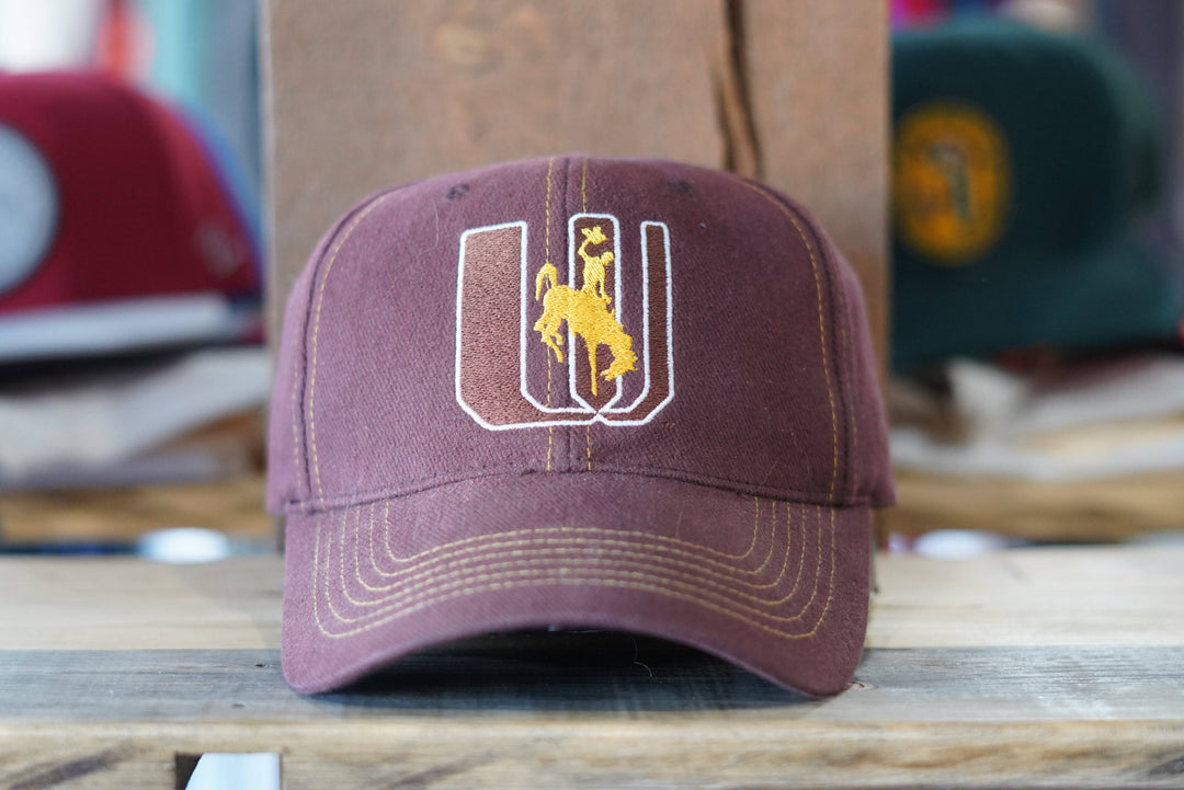 90s Twins Enterprises Wyoming Cowboys Snapback - West Block Vintage