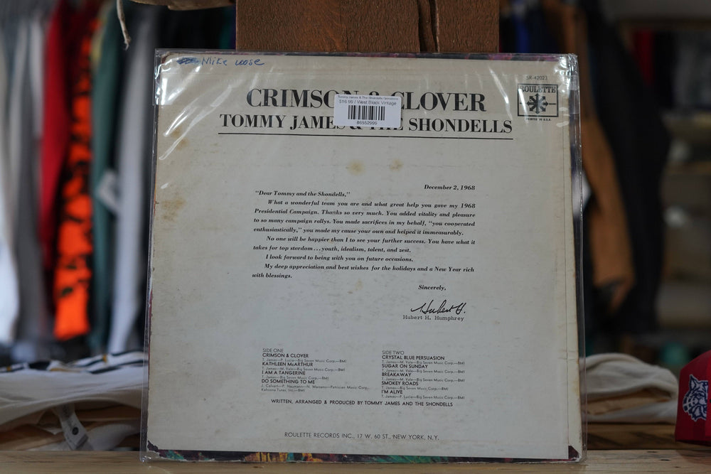 Tommy James & The Shondells Grimstone - West Block Vintage