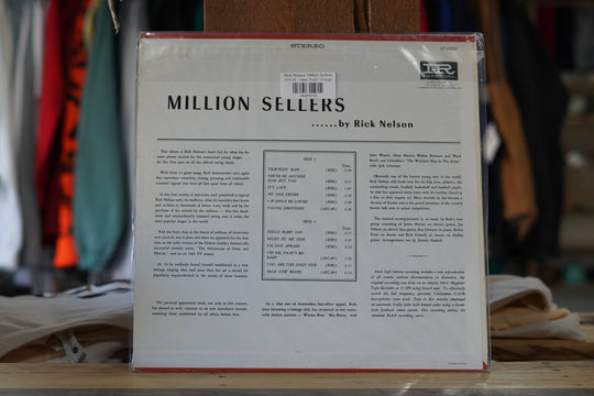 Rick Nelson Million Sellers - West Block Vintage