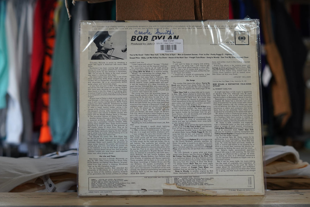 Bob Dylan - West Block Vintage