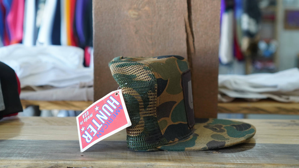 90s LP Camo DS Trucker Snapback Hat - West Block Vintage