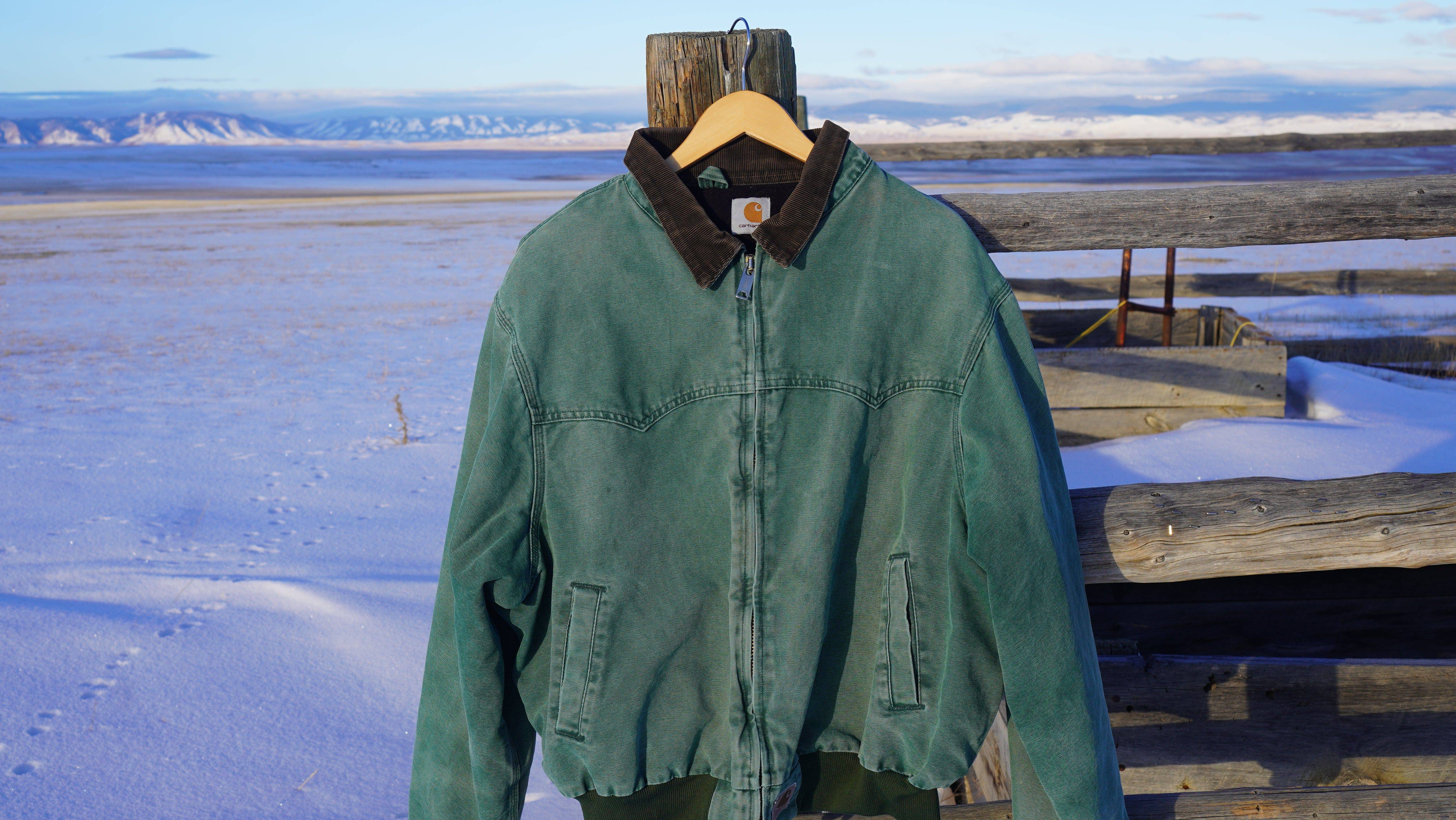 80s Union Carhartt Jacket Green Zip Up - West Block Vintage