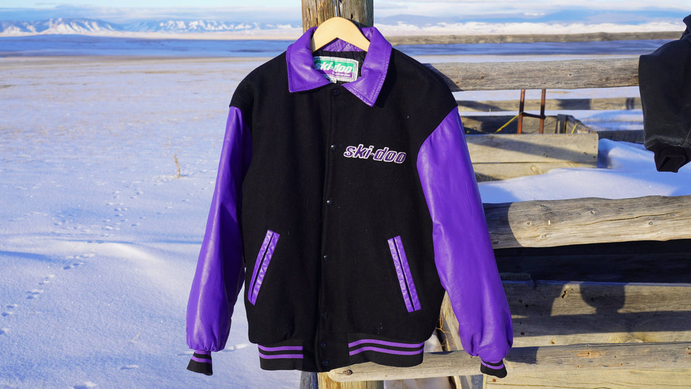 Vintage 90s Ski-Doo Bombardier Rotax Leather Jacket - West Block Vintage