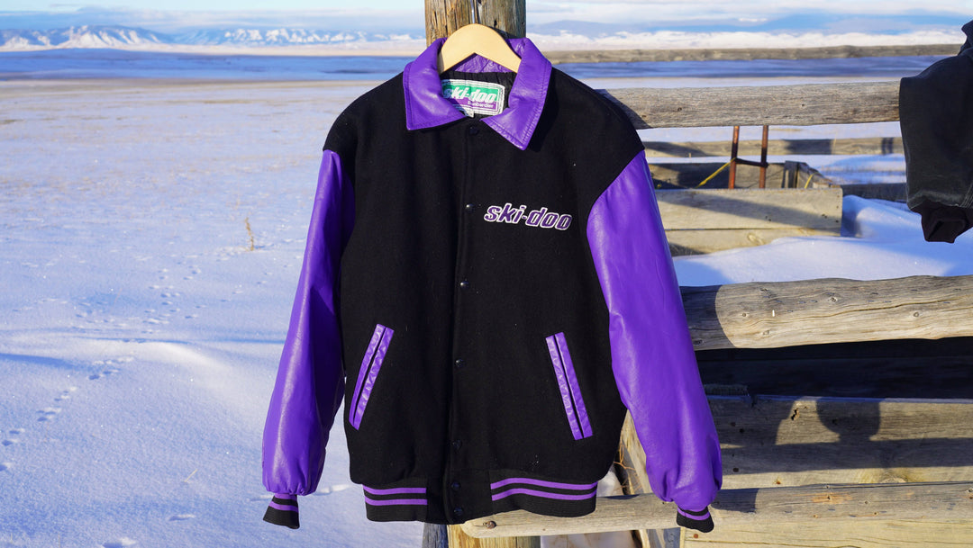 Vintage 90s Ski-Doo Bombardier Rotax Leather Jacket - West Block Vintage
