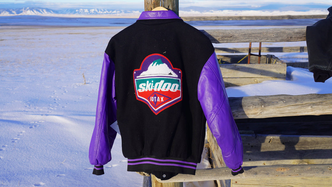 Vintage 90s Ski-Doo Bombardier Rotax Leather Jacket - West Block Vintage