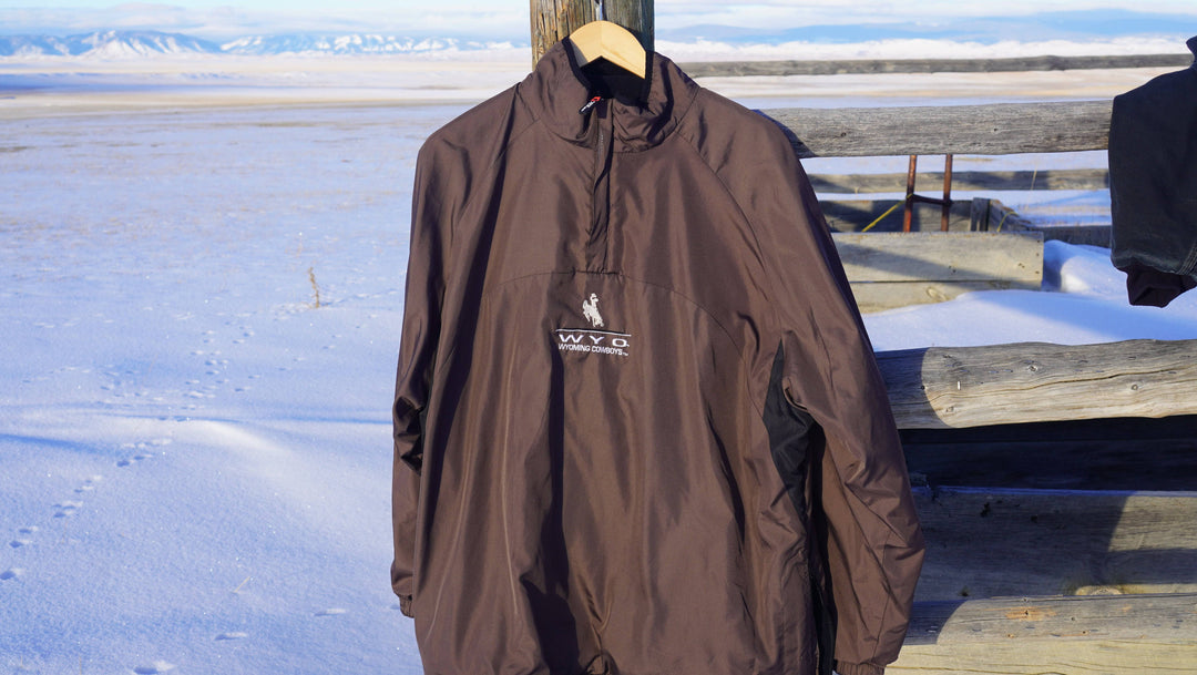 Y2K Wyoming Cowboys Reversible Jacket Brown/Black - West Block Vintage