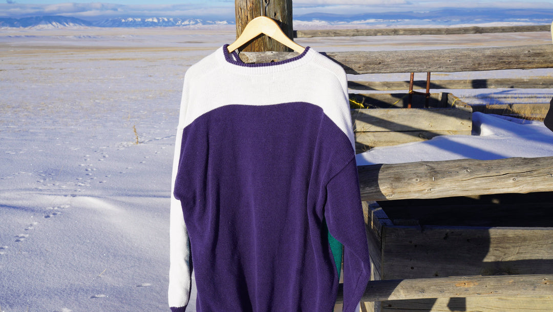 Mid 90s Vintage Par Four Gold Sweater Oversize - West Block Vintage