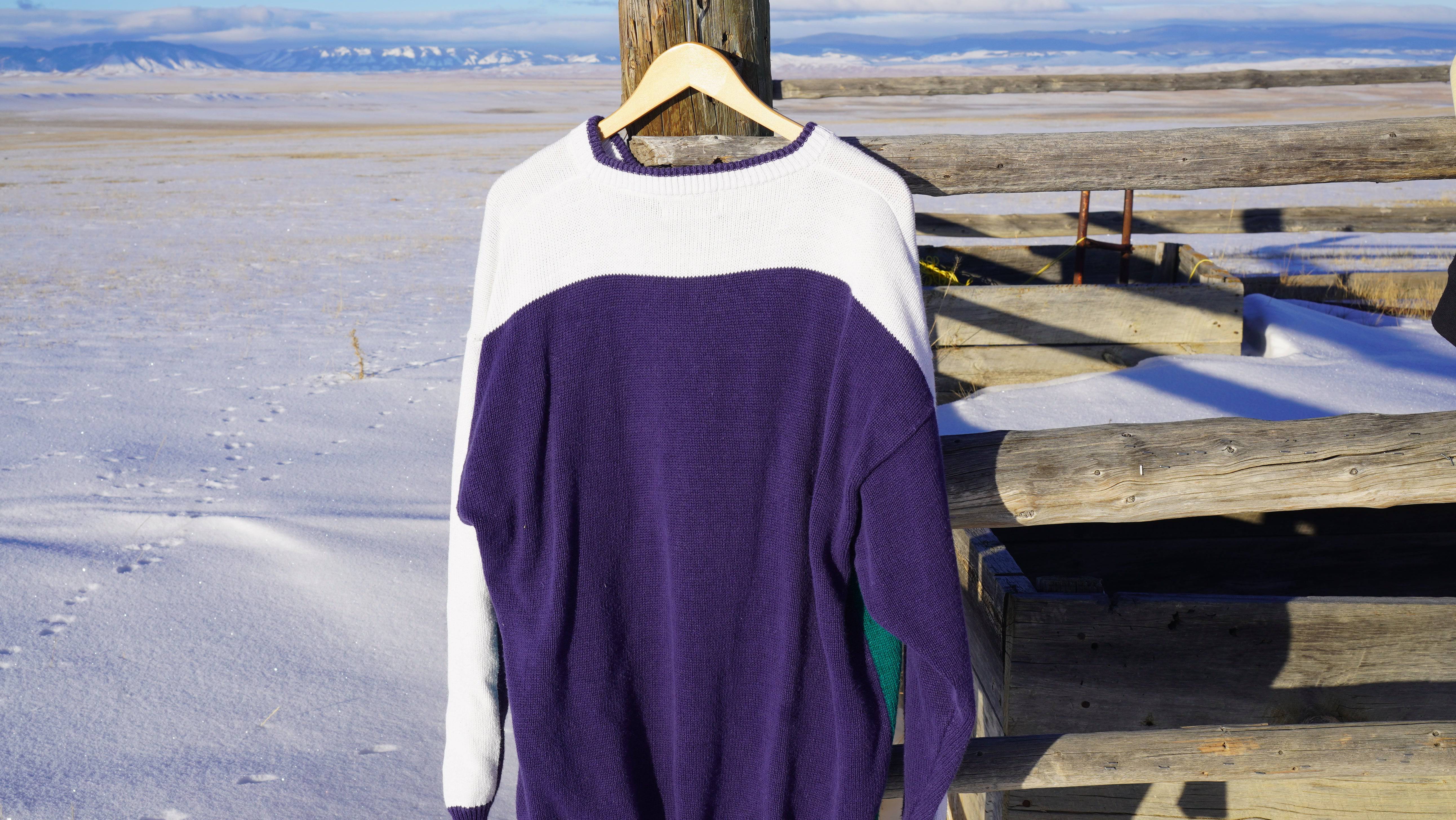 Mid 90s Vintage Par Four Gold Sweater Oversize - West Block Vintage