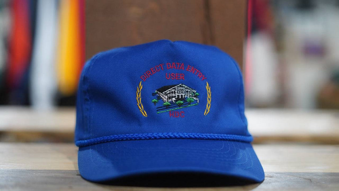 Vintage Trucker Rope Hat - Direct Data Entry HDC NWOT - West Block Vintage