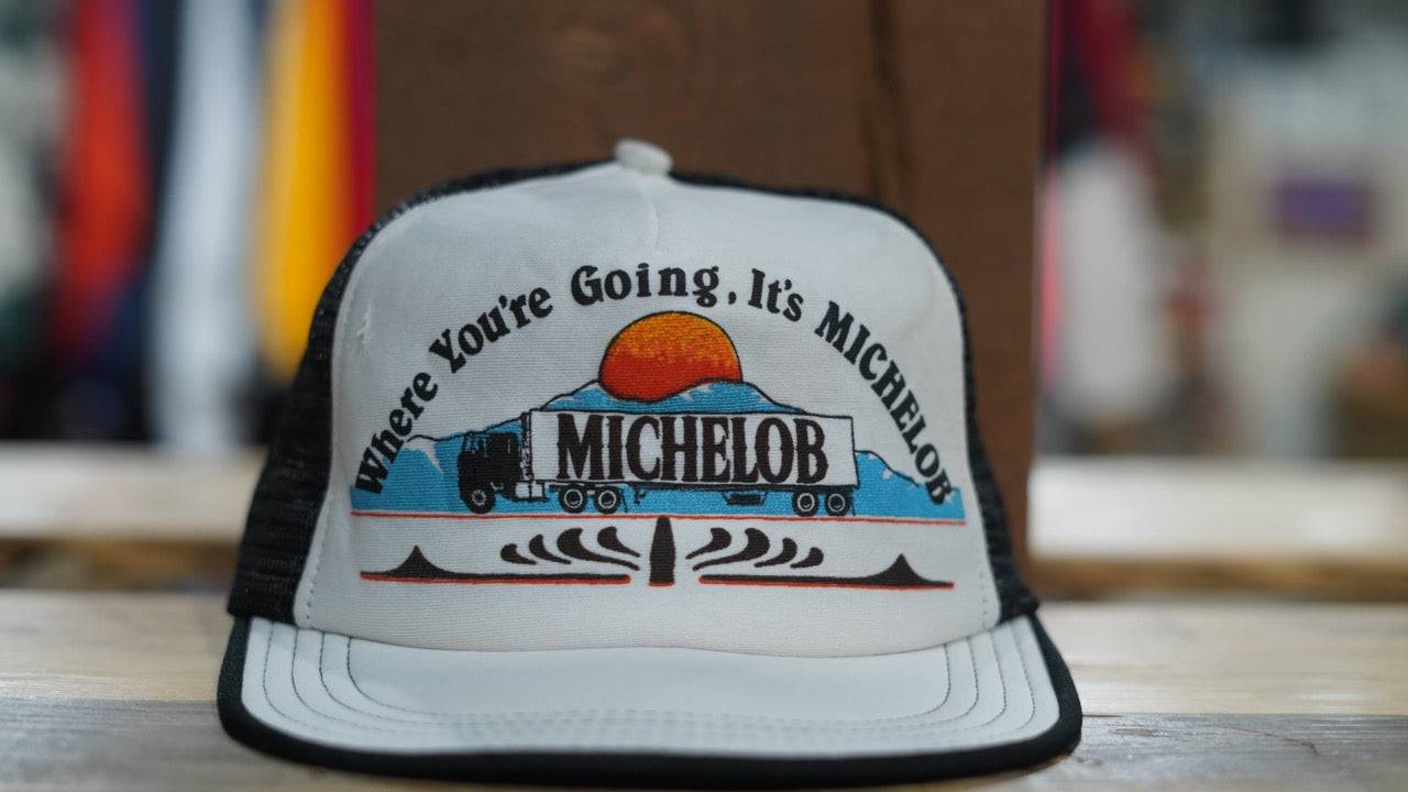 Vintage Mesh Trucker Hat - Michelob Ultra When You're Going Snapback - West Block Vintage