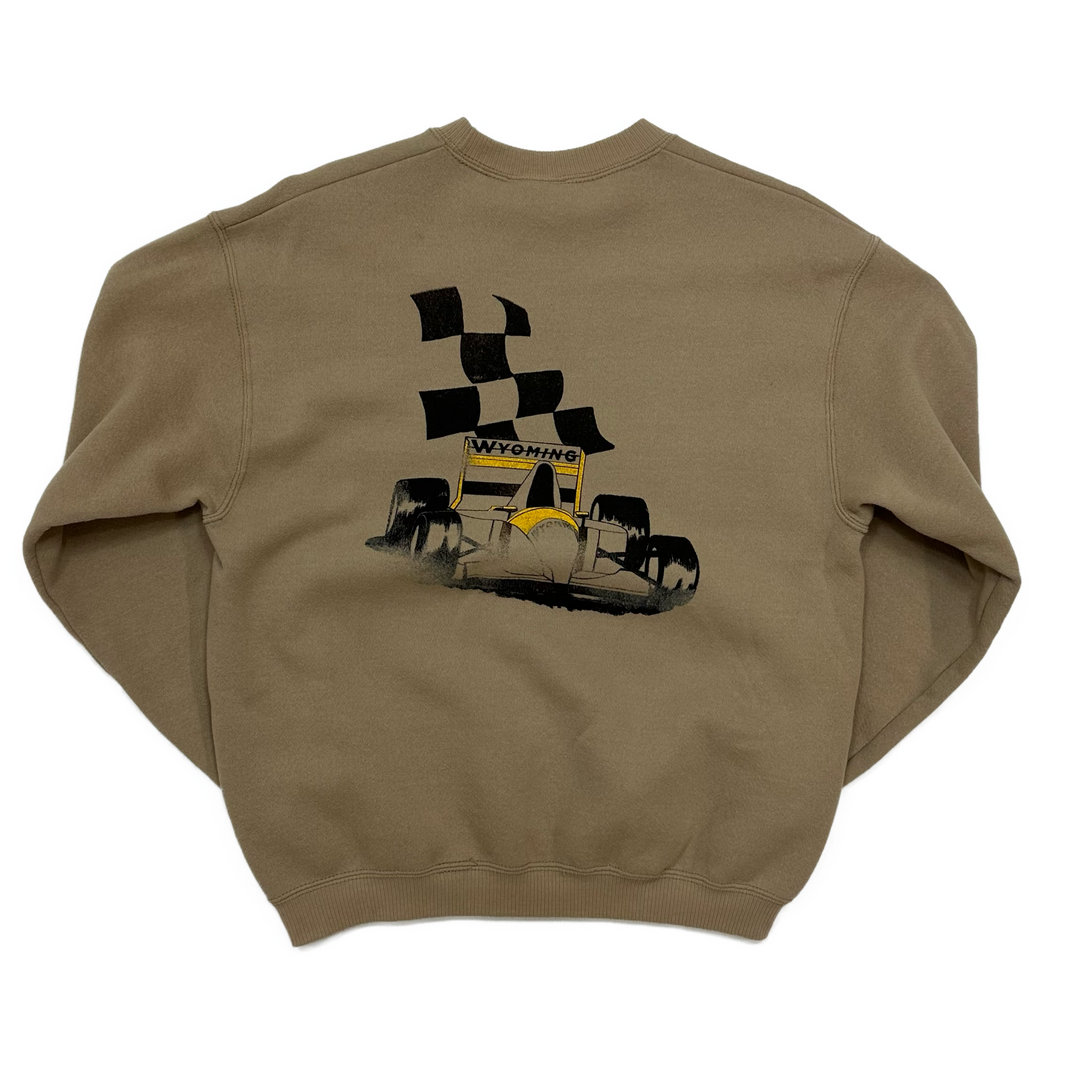 90s Wyoming Cowboys Racing Team Crewneck Sweatshirt - West Block Vintage