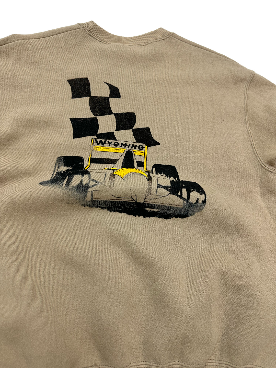 90s Wyoming Cowboys Racing Team Crewneck Sweatshirt - West Block Vintage