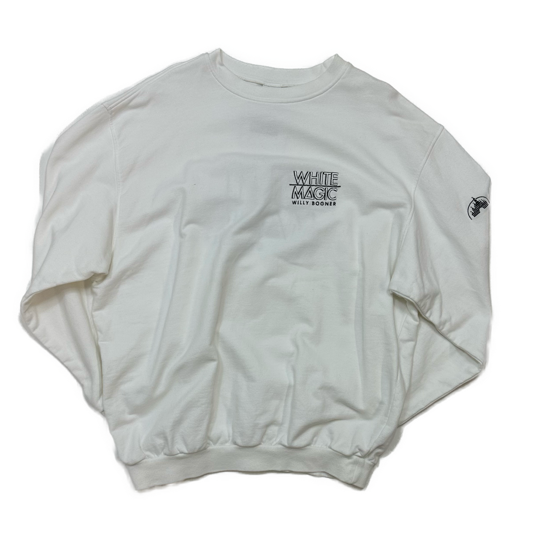 Rare 90s Crewneck Sweatshirt - White Magic Willy Bogner - West Block Vintage