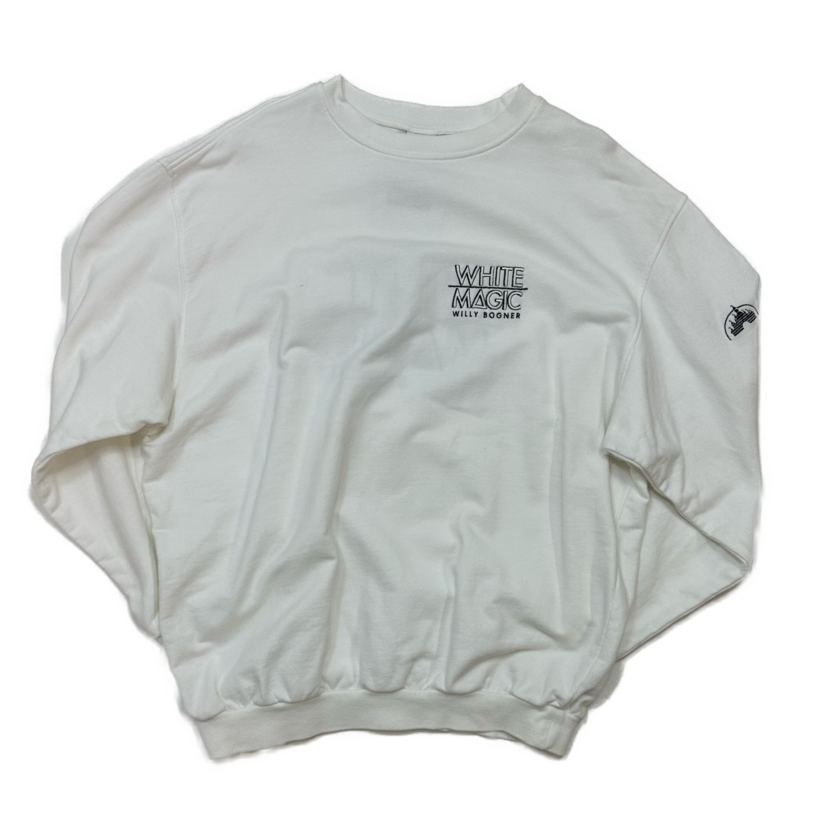 Rare 90s Crewneck Sweatshirt - White Magic Willy Bogner - West Block Vintage