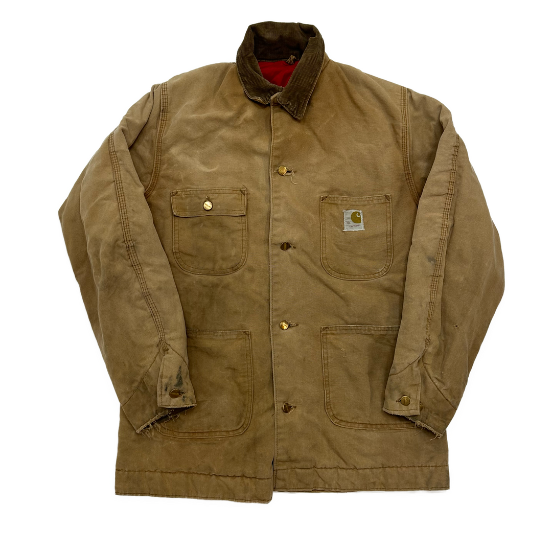 80s Carhartt Union Tan Chore Jacket - West Block Vintage