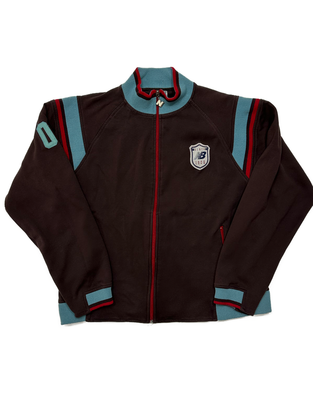00s Fashion New Balance Zip Up Sweatshirt - West Block Vintage